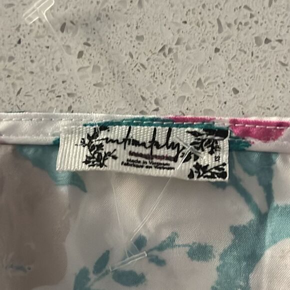 NWOT Free People Cami Floral Hanky Style Adjustable Straps Tank V Neck Pink Boho - Picture 7 of 13